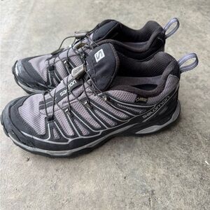 Salomon Black and Gray Outdoor Shoes